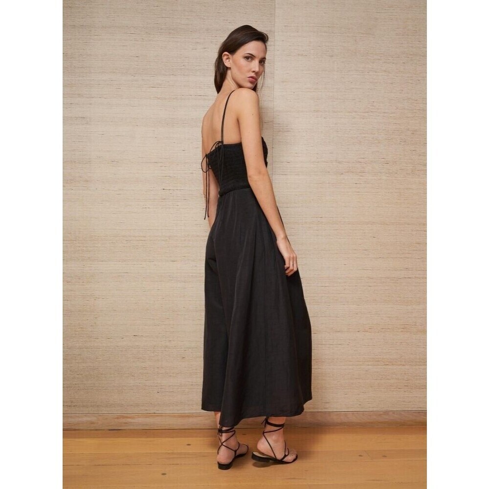 La Ligne Jumpsuit Mason‎ Womens Size Small Black Removable Straps $395 NWOT - Picture 2 of 16